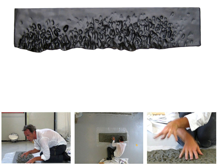 Prasto, Rachmaninov, piano concerto no 3©, 2008; Black belgium marble, 130x38x5cm;